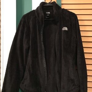 Black The North Face Plush Zip-Up Jacket